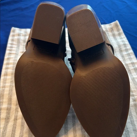 Madden Studded Buckle Suede Ankle Boots - Taupe size 7 - Picture 5 of 6